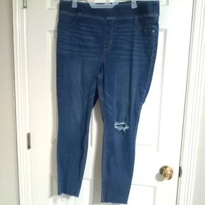 Old navy rockstar super skinny jeggings sz 18